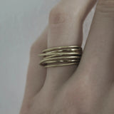 Tara Slim Wrap It Ring Gold Plating, Dansk Copenhagen