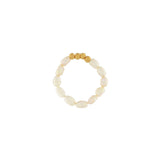Joy Waterproof Elastic Pearl Ring 18K Gold Plating, Dansk Copenhagen