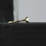 Joy Waterproof CZ Circle Signet Ring 18K Gold Plating, Dansk Copenhagen