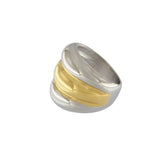 Passion Waterproof 2 Tone Smooth Ring Silver Plating, Dansk Copenhagen