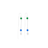 Audrey IN:STORE Blueish Chain Earring Silver Plating
