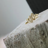 Joy Waterproof Snake CZ Hook Earring 18K Gold Plating, Dansk Copenhagen