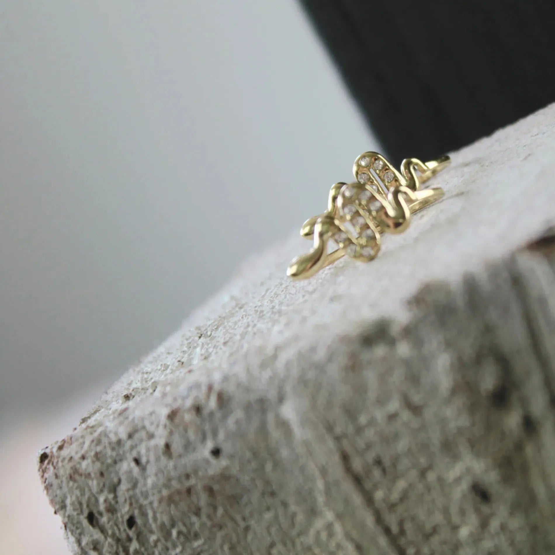 Joy Waterproof Snake CZ Hook Earring 18K Gold Plating, Dansk Copenhagen