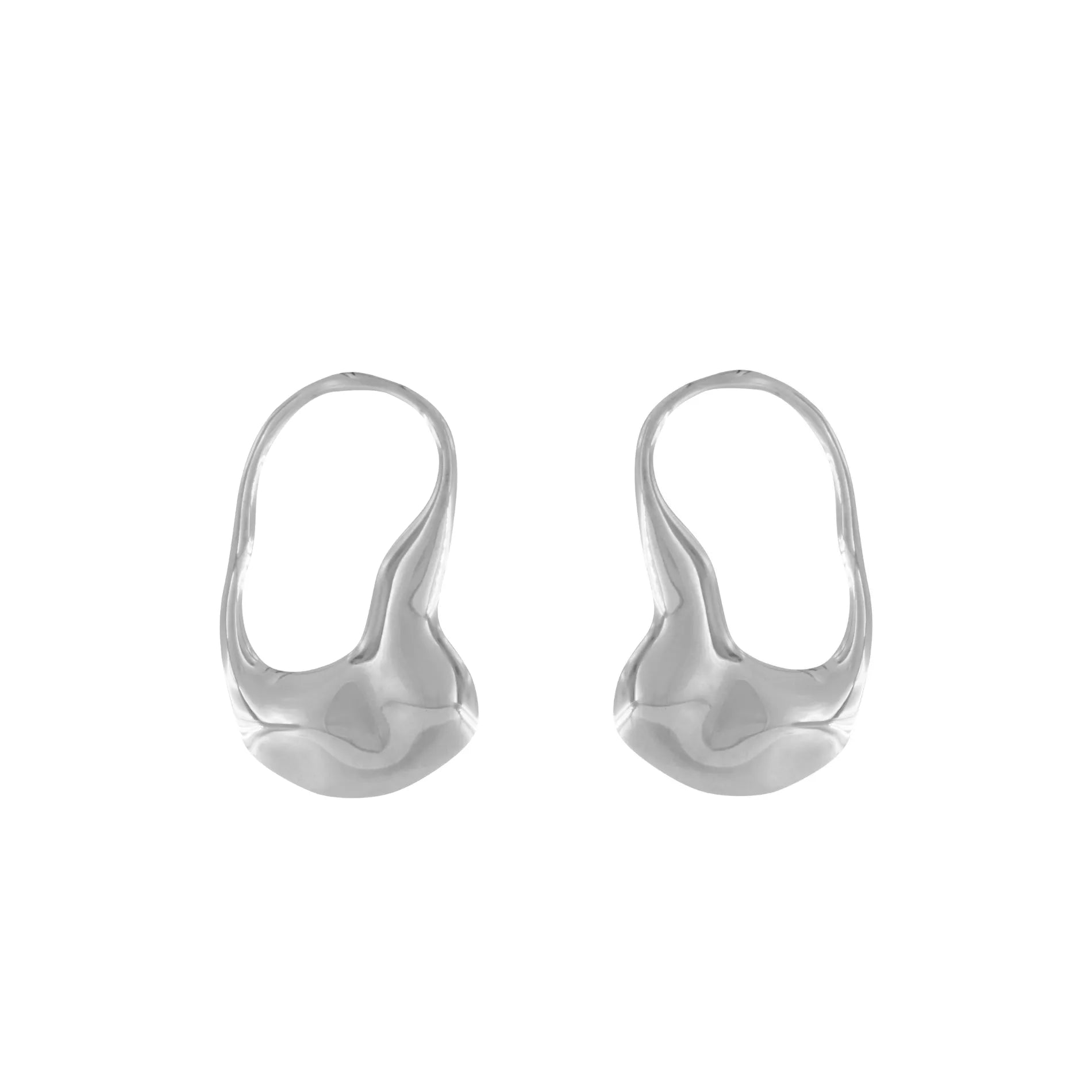 Courage Waterproof Artful Statement Earring Silver Plating, Dansk Copenhagen
