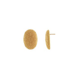 Courage Waterproof Oblong Statement Earring 18K Gold Plating, Dansk Copenhagen