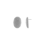 Courage Waterproof Oblong Statement Earring Silver Plating, Dansk Copenhagen