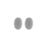 Courage Waterproof Oblong Statement Earring Silver Plating, Dansk Copenhagen