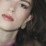 Courage Waterproof Oblong Statement Earring Silver Plating, Dansk Copenhagen