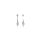 Passion Waterproof Smooth Double Drop Earring Silver Plating, Dansk Copenhagen