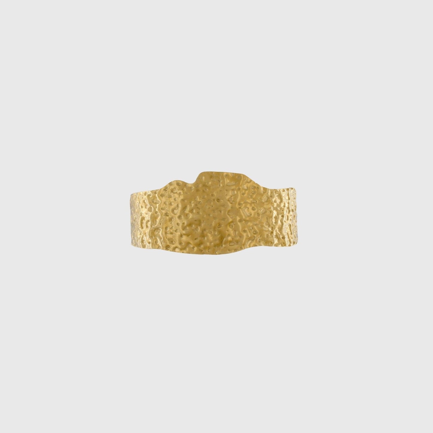 Courage Wasserfestes unregelmäßiges Statement-Manschettenarmband mit 18-karätiger Vergoldung