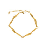 Joy Waterproof Organic Link Bracelet 18K Gold Plating, Dansk Copenhagen