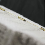 Passion Waterproof Square Mini Bead Bracelet 18K Gold Plating, Dansk Copenhagen