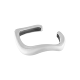 Courage Waterproof Brushed Organic Cuff Bracelet Silver Plating
