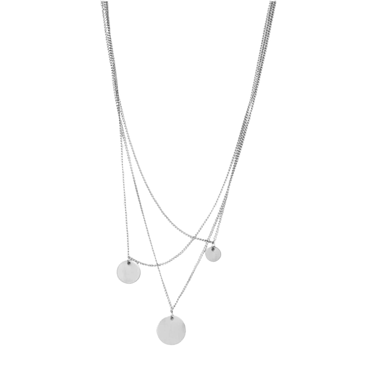 Theia Triple Dot Halskette Versilbert
