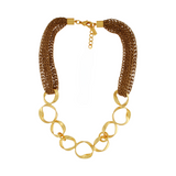 Anastazia IN:STORE Short Knittet Fluid Necklace Gold Plating