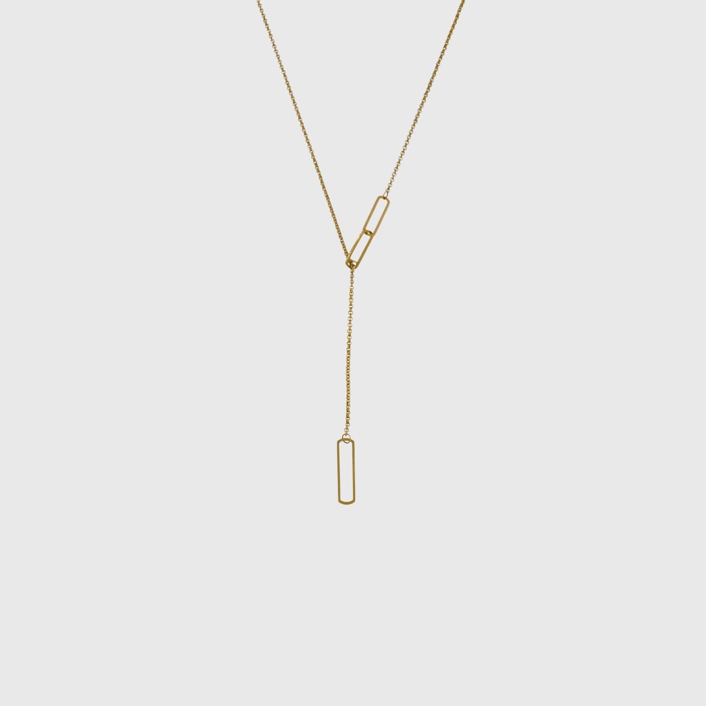 Courage Waterproof Single Links Y Chain Necklace 18K Gold PlatingIDansk Copenhagen