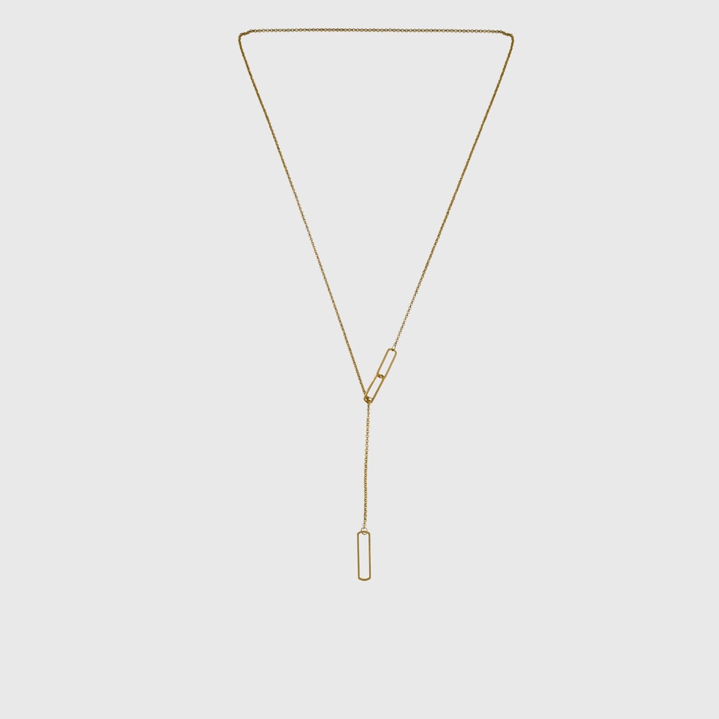 Courage Waterproof Single Links Y Chain Necklace 18K Gold PlatingIDansk Copenhagen