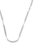 Passion Waterproof Twisted 2mm Herringbone Necklace Silver Plating, Dansk Copenhagen