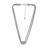 Passion Waterproof Short Knot Herringbone Necklace Silver Plating, Dansk Copenhagen