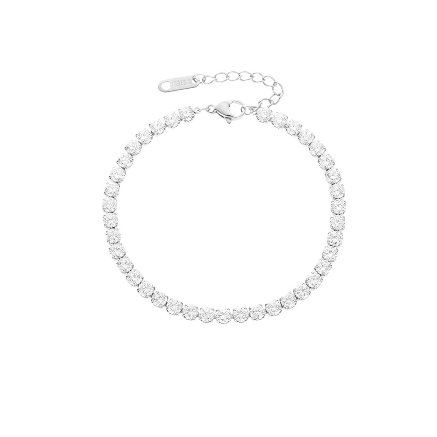 Joy Waterproof CZ Crystal Bracelet Silver PlatingIDansk Copenhagen