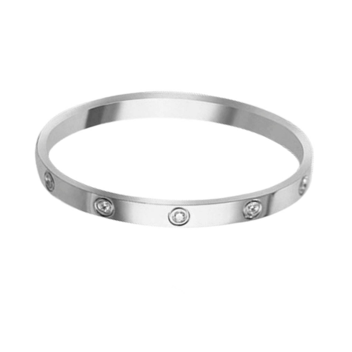 Joy Waterproof CZ Crystal Bangle Silver PlatingIDansk Copenhagen