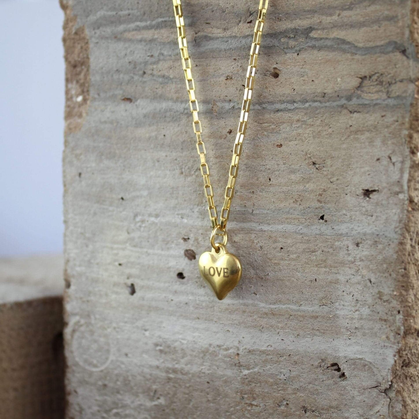 Love Waterproof 2in1 Heart & Pearl Necklace 18 Carat GoldIDansk Copenhagen