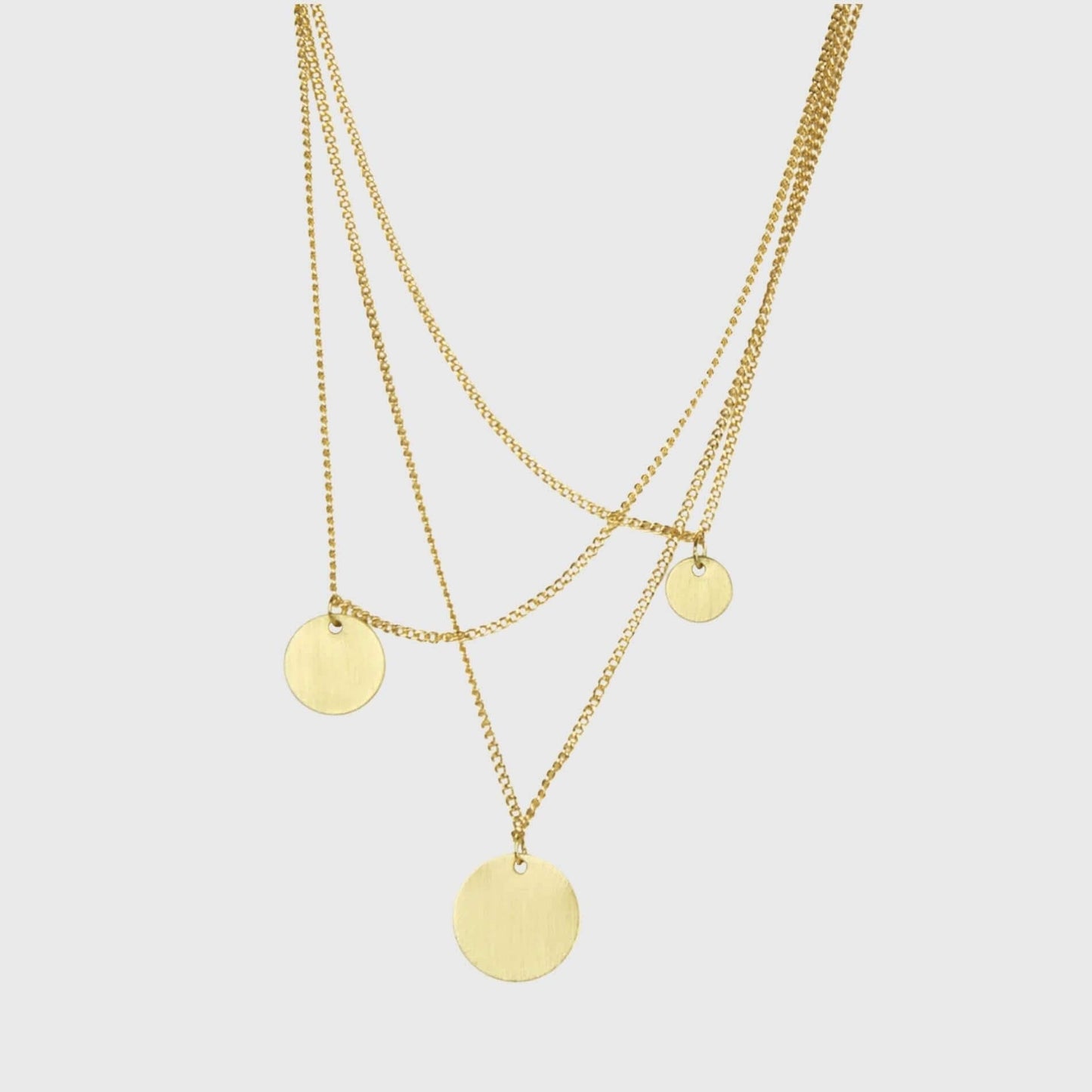 Theia Triple Dot Necklace Gold Plating I Dansk Copenhagen