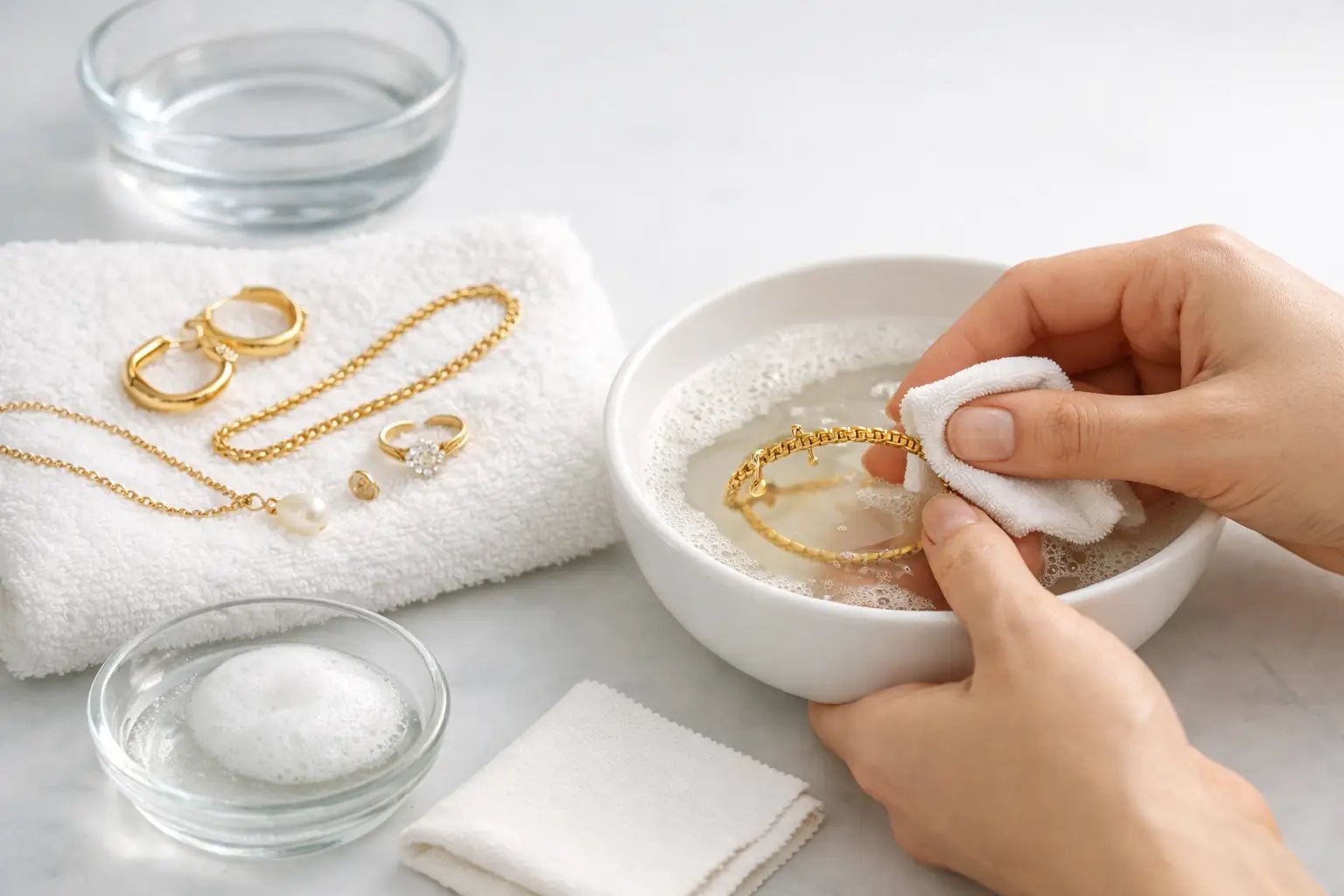 How to Clean Gold Plated Jewellery Right - DNSK Copenhagen