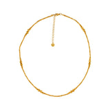 Passion Waterproof Multi Ball Necklace 18K Gold Plating Plating, DNSK Copenhagen