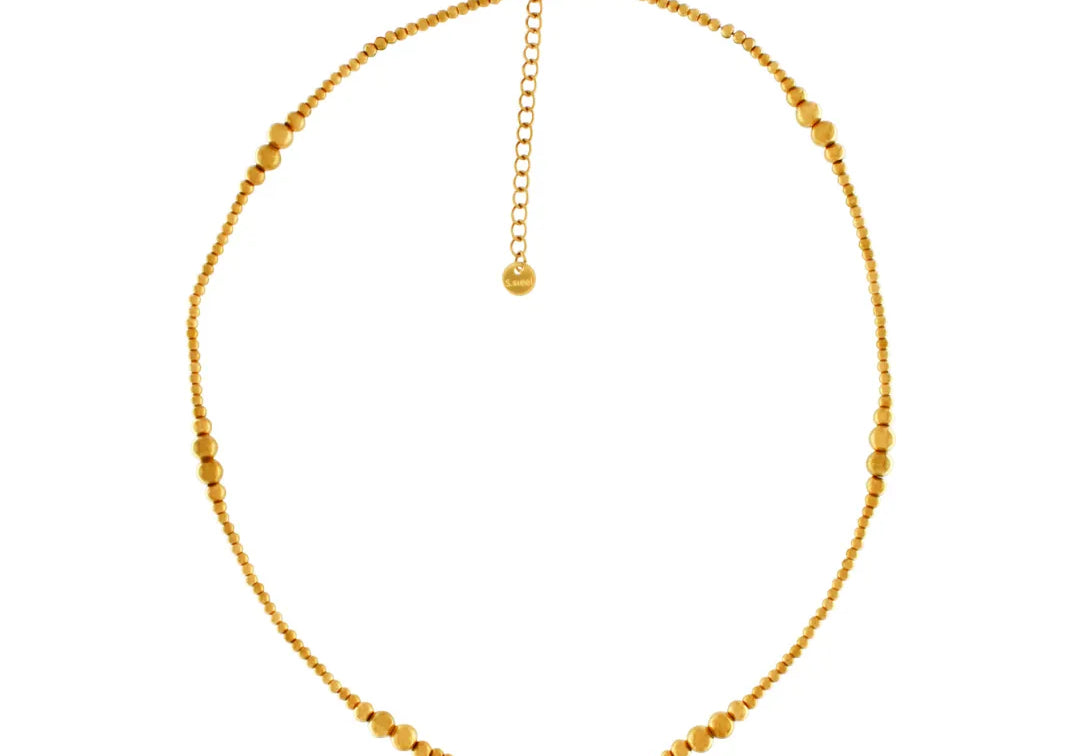 Passion Waterproof Collier multi-boules plaqué or 18K, DNSK Copenhagen