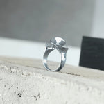 Courage Waterproof Single Twist Statement Ring Silver Plating -DNSK Copenhagen