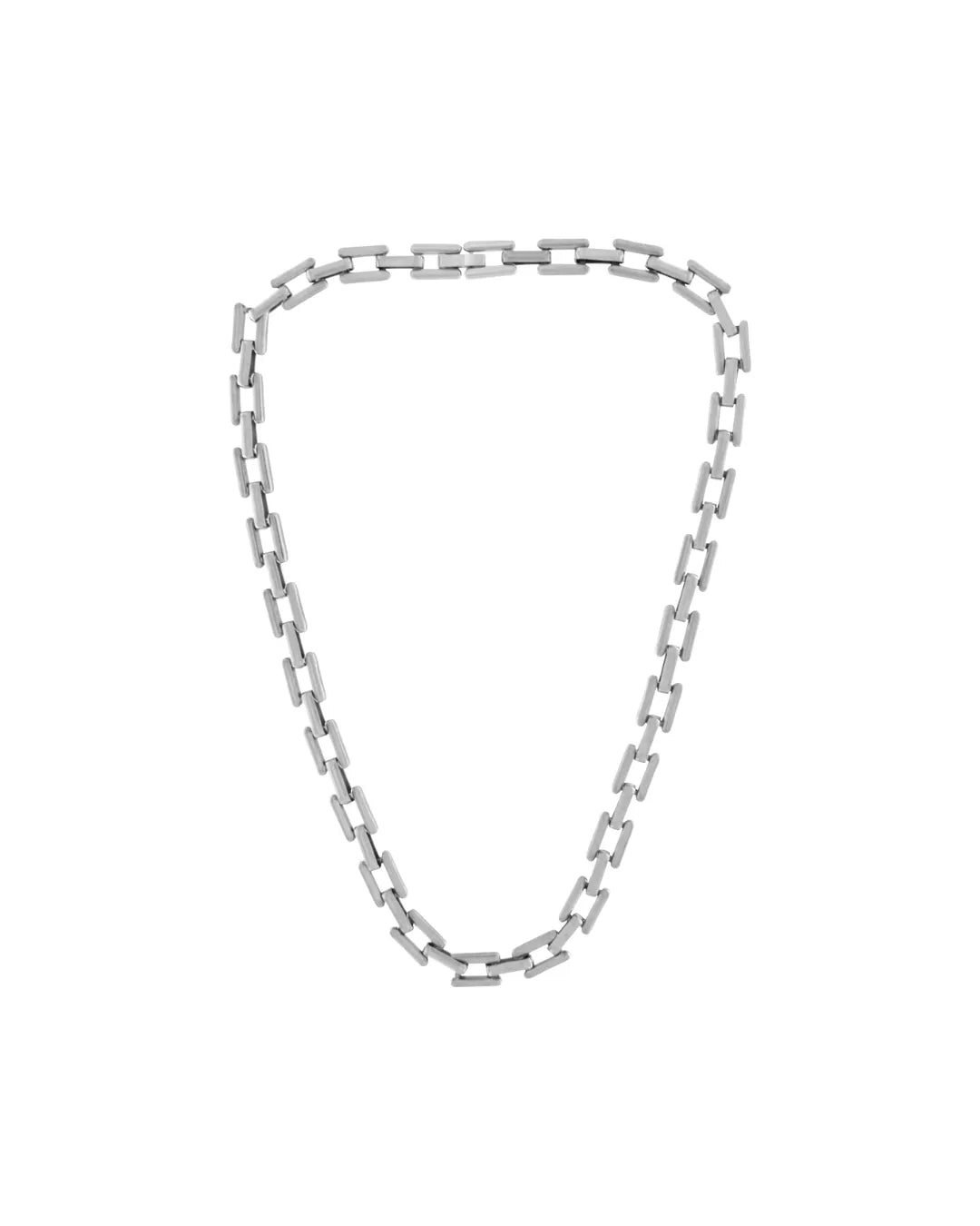 Passion Waterproof Square Link Necklace Silver Plating, DNSK Copenhagen