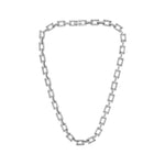 Passion Waterproof Square Link Necklace Silver Plating, DNSK Copenhagen