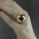 Courage Waterproof Chunky Sphere Statement Ring 18K Gold Plating -DNSK Copenhagen