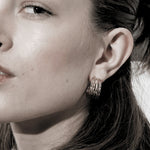 Courage Waterproof String Statement Hoop Earring 18K Gold Plating In BOX -DNSK Copenhagen