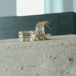 Courage Waterproof String Statement Hoop Earring 18K Gold Plating In BOX -DNSK Copenhagen