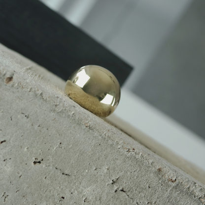 Courage Waterproof Chunky Sphere Statement Ring Gold Plating I Dansk Copenhagen