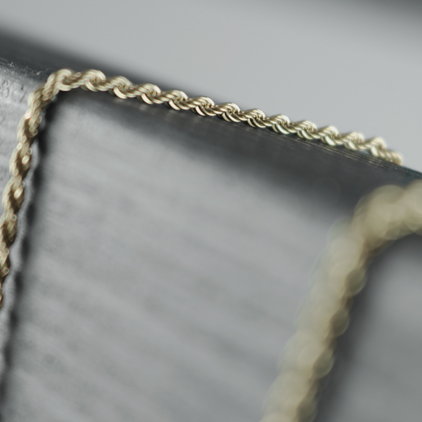 Passion Waterproof 2mm Rope Necklace 40cm 18K Gold Plating I Dansk Copenhagen