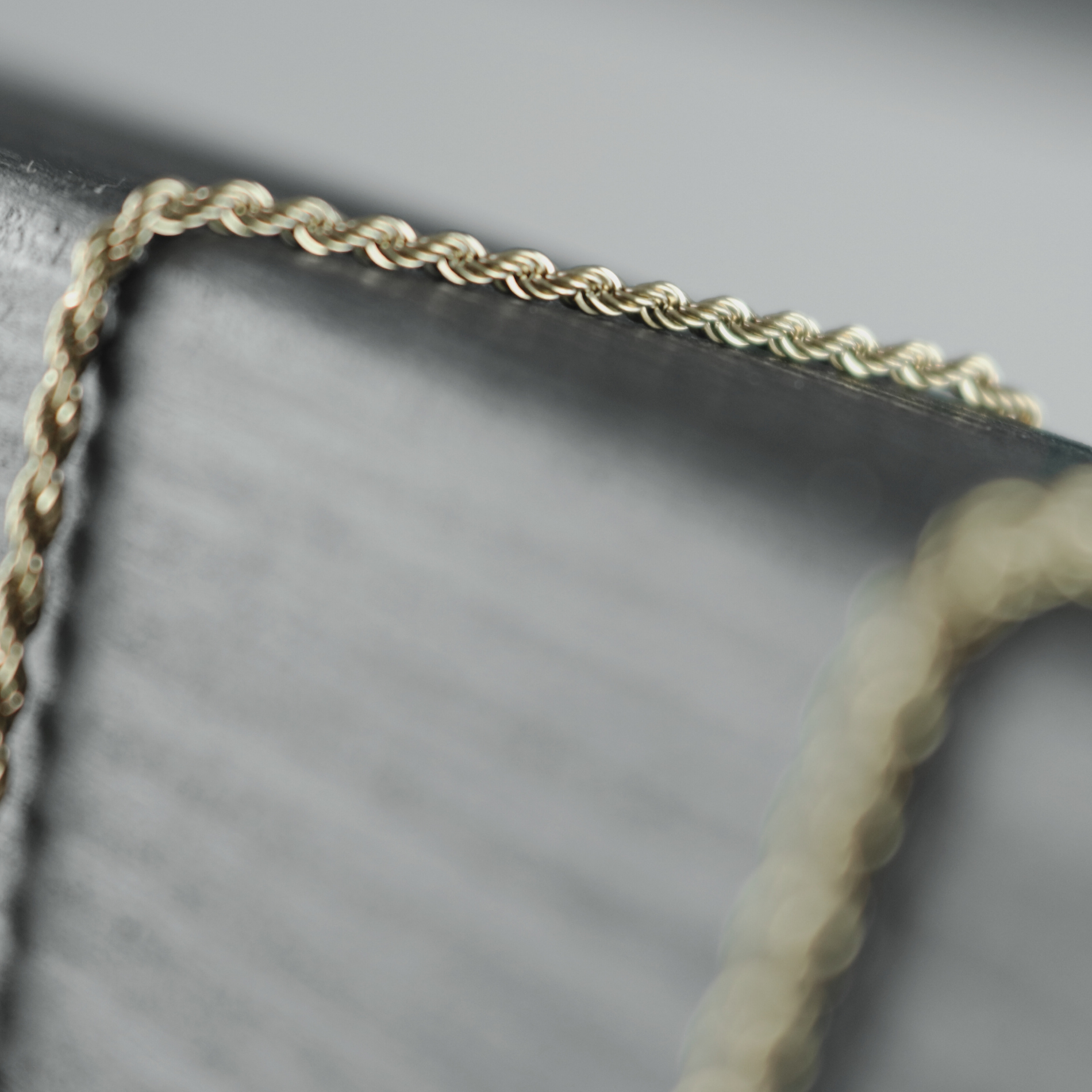 Passion Waterproof 2mm Rope Necklace 55cm 18K Gold Plating I Dansk Copenhagen