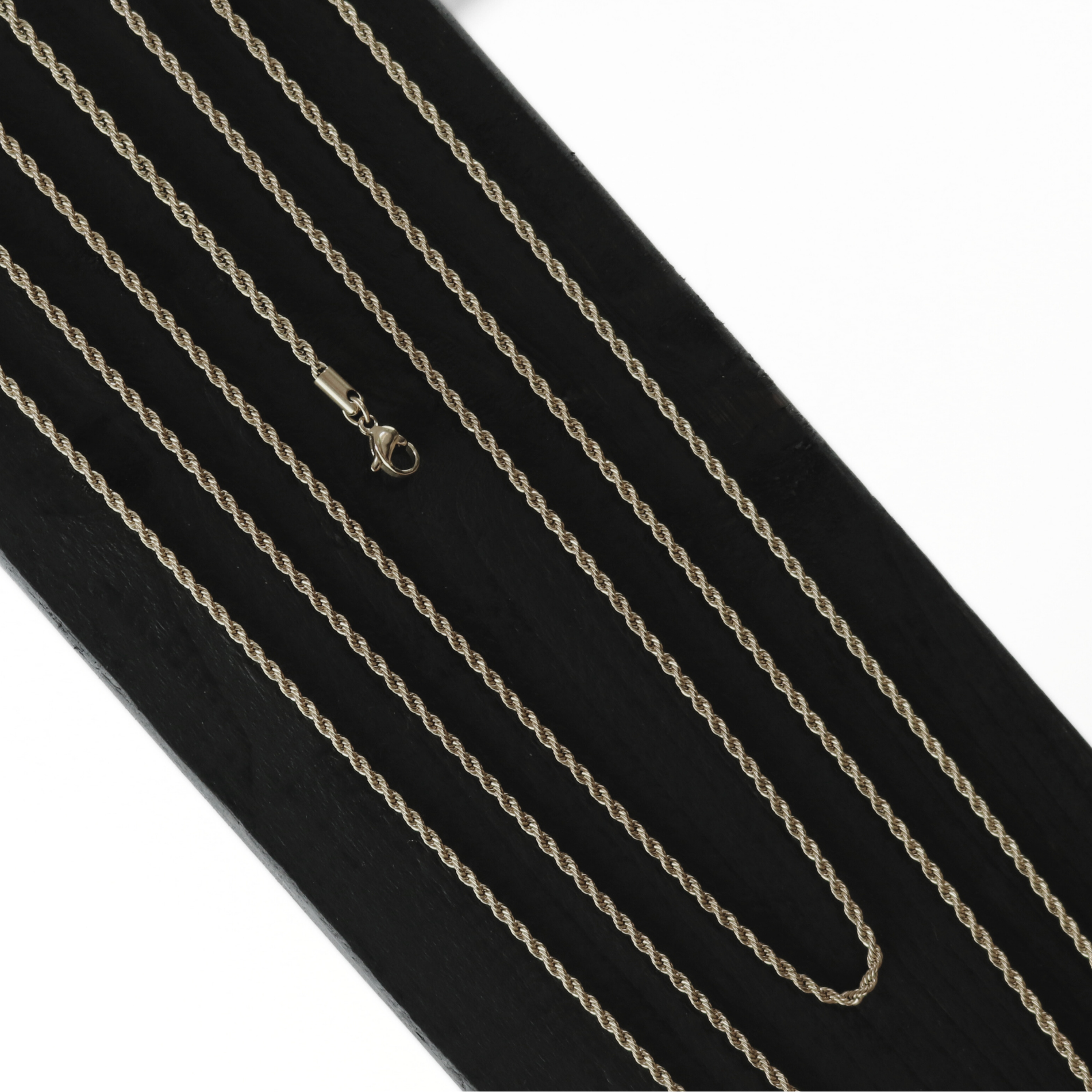 Passion Waterproof 2mm Rope Necklace 55cm 18K Gold Plating I Dansk Copenhagen