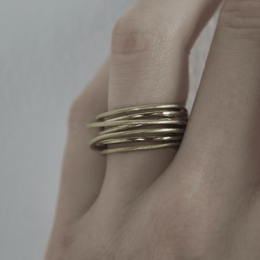 Tara Slim Wrap It Ring Gold Plating I Dansk Copenhagen