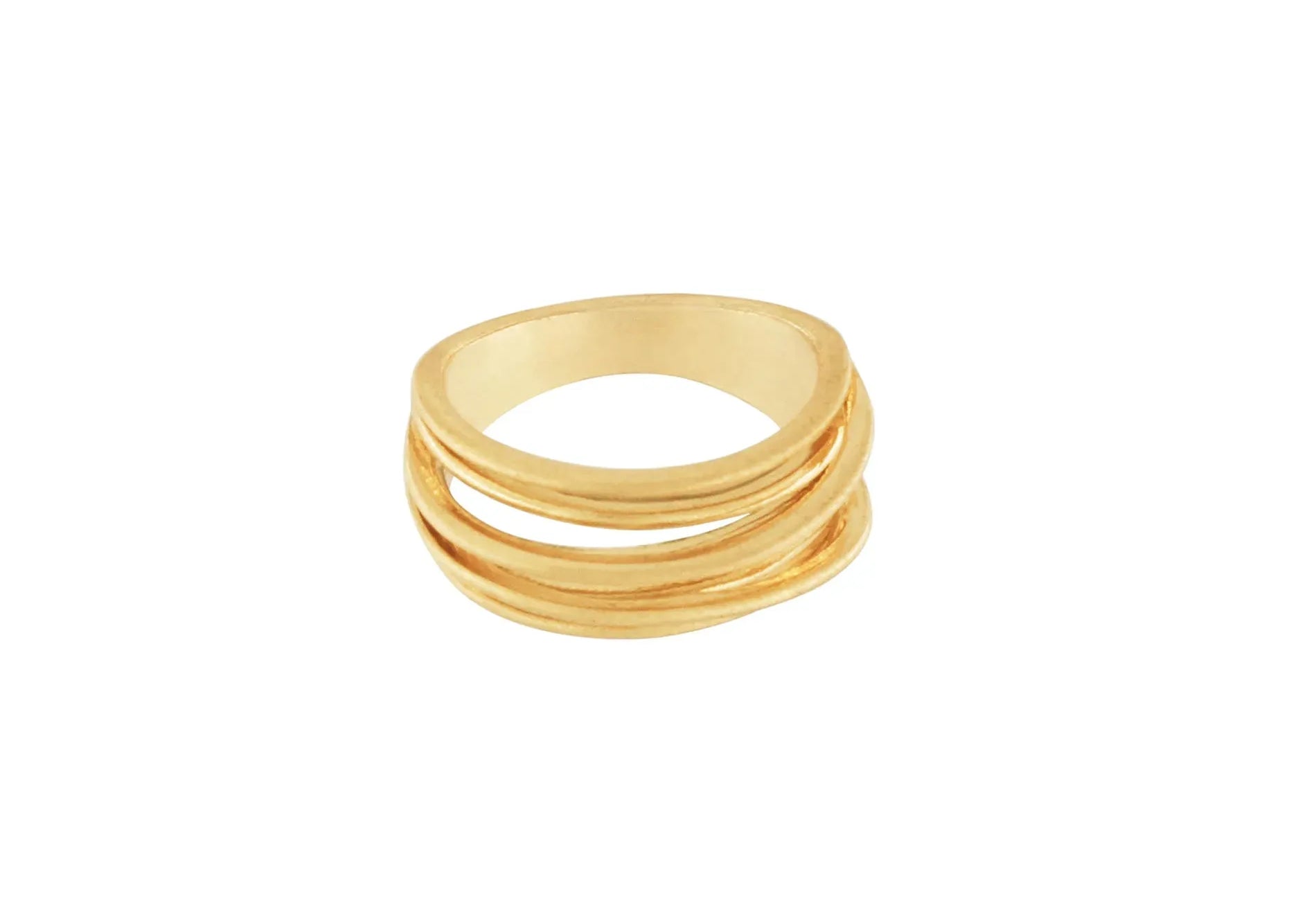 Tara Slim Wrap It Ring Verguld, Dansk Copenhagen