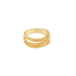 Tara Slim Wrap It Ring Chapado en Oro, Dansk Copenhagen