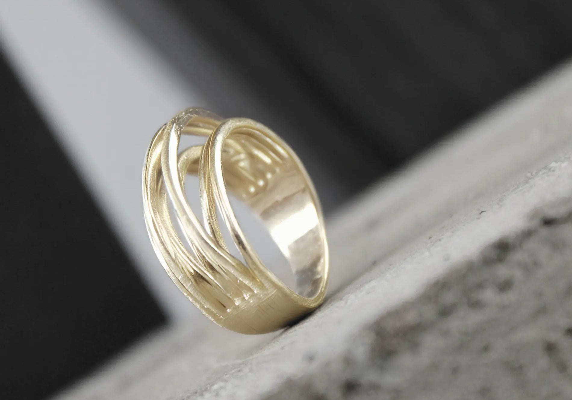 Tara Slim Wrap It Ring Verguld, Dansk Copenhagen