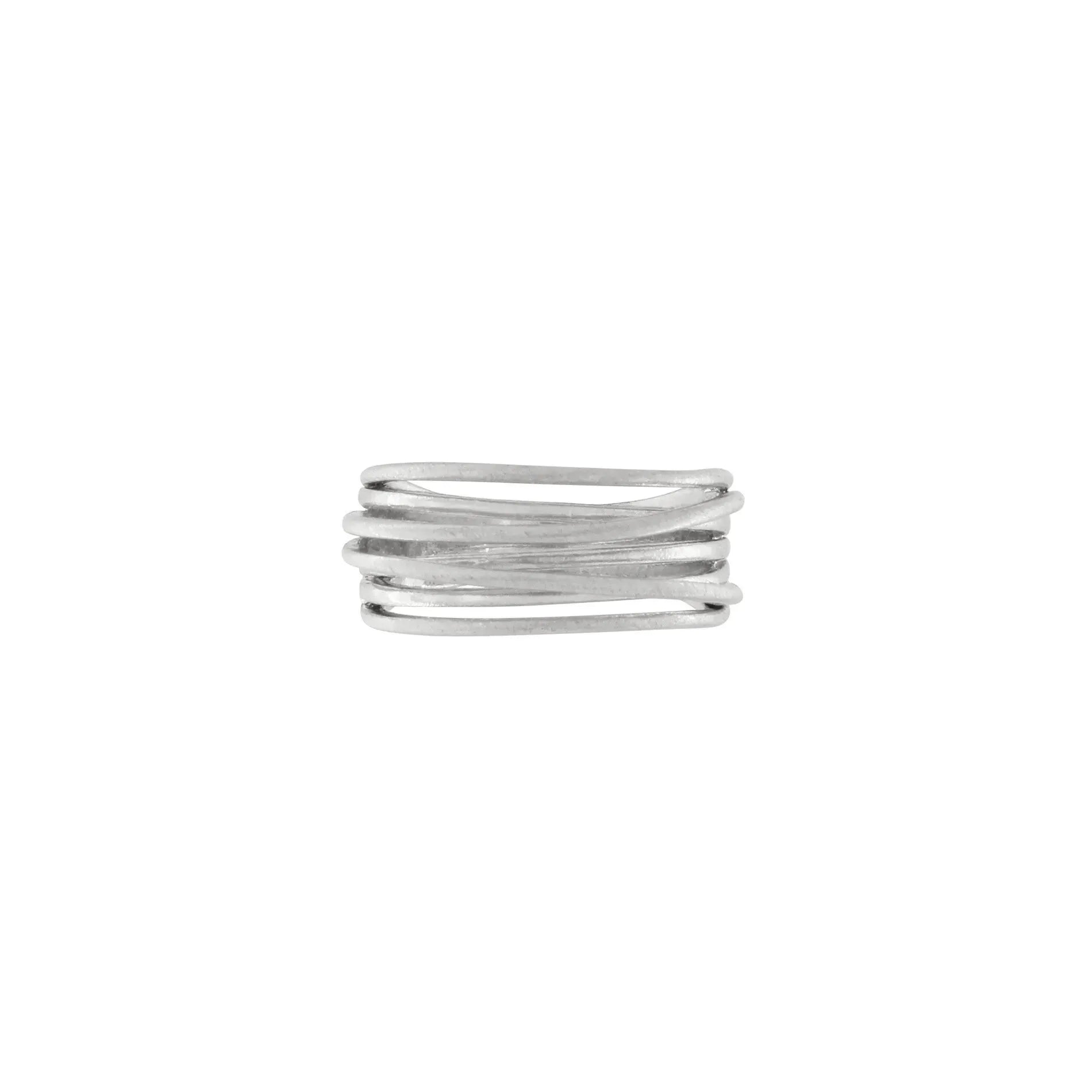 Tara Slim Wrap It Ring Chapado en Plata, Dansk Copenhagen