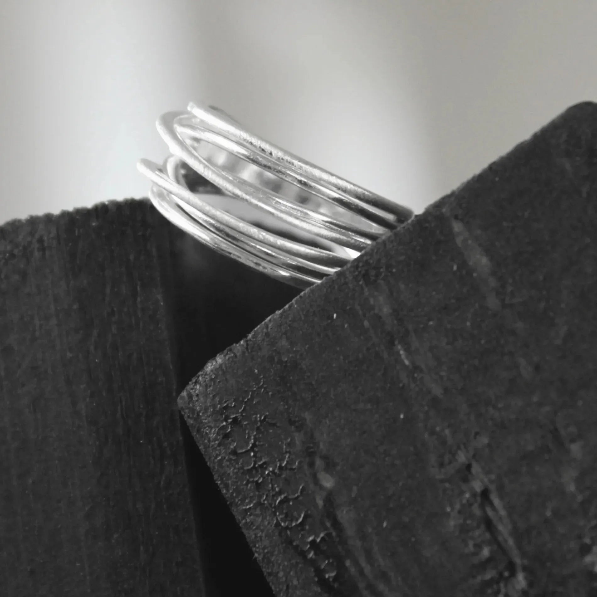 Tara Slim Wrap It Ring Chapado en Plata, Dansk Copenhagen