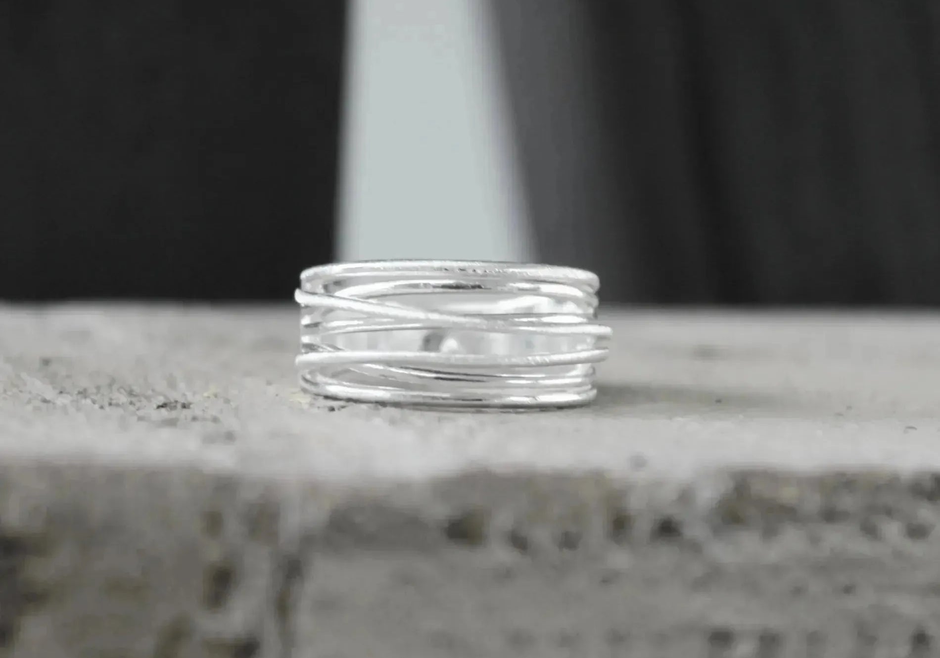 Tara Slim Wrap It Ring Zilver Plating, Dansk Copenhagen