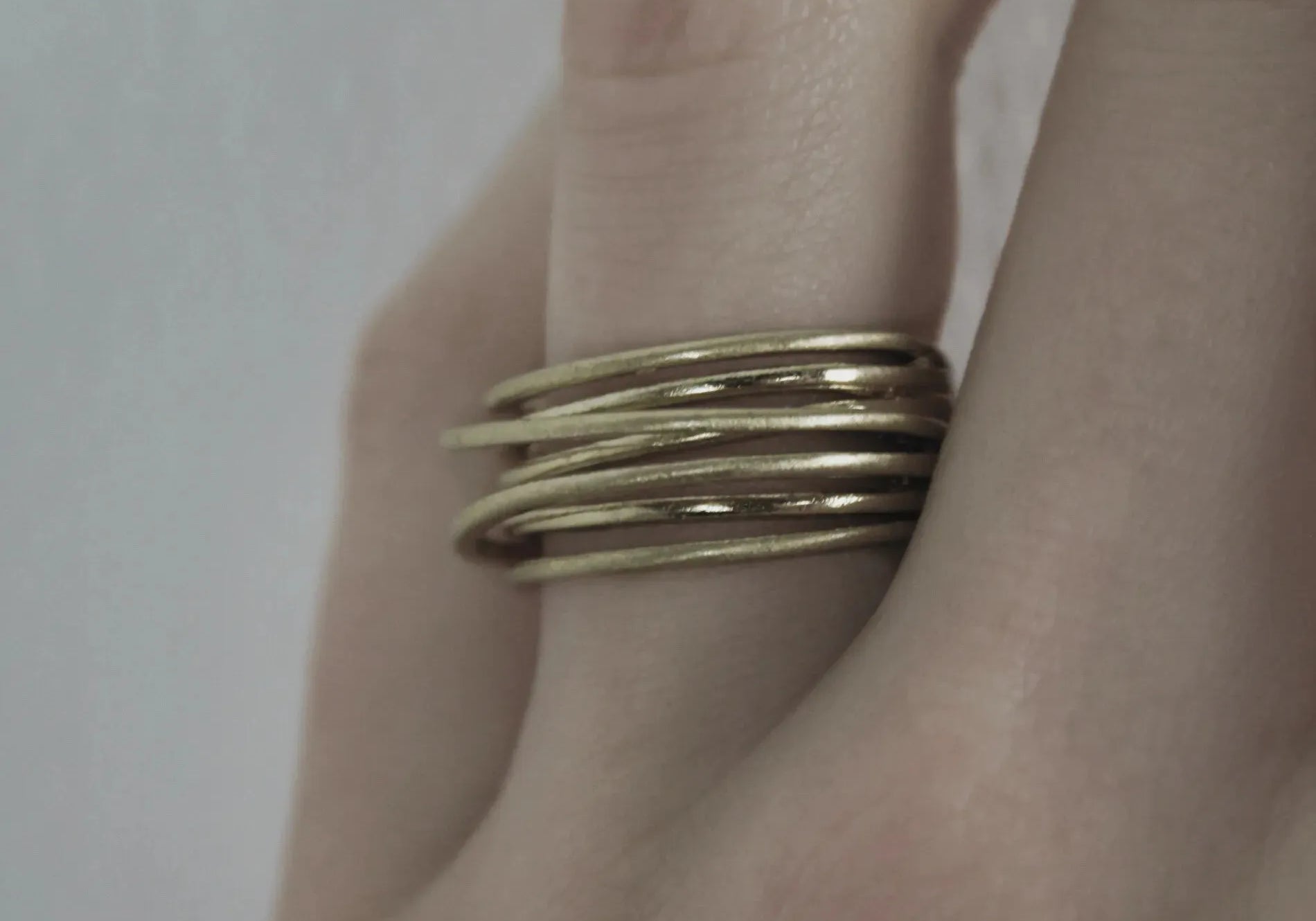 Tara Slim Wrap It Ring Verguld, Dansk Copenhagen