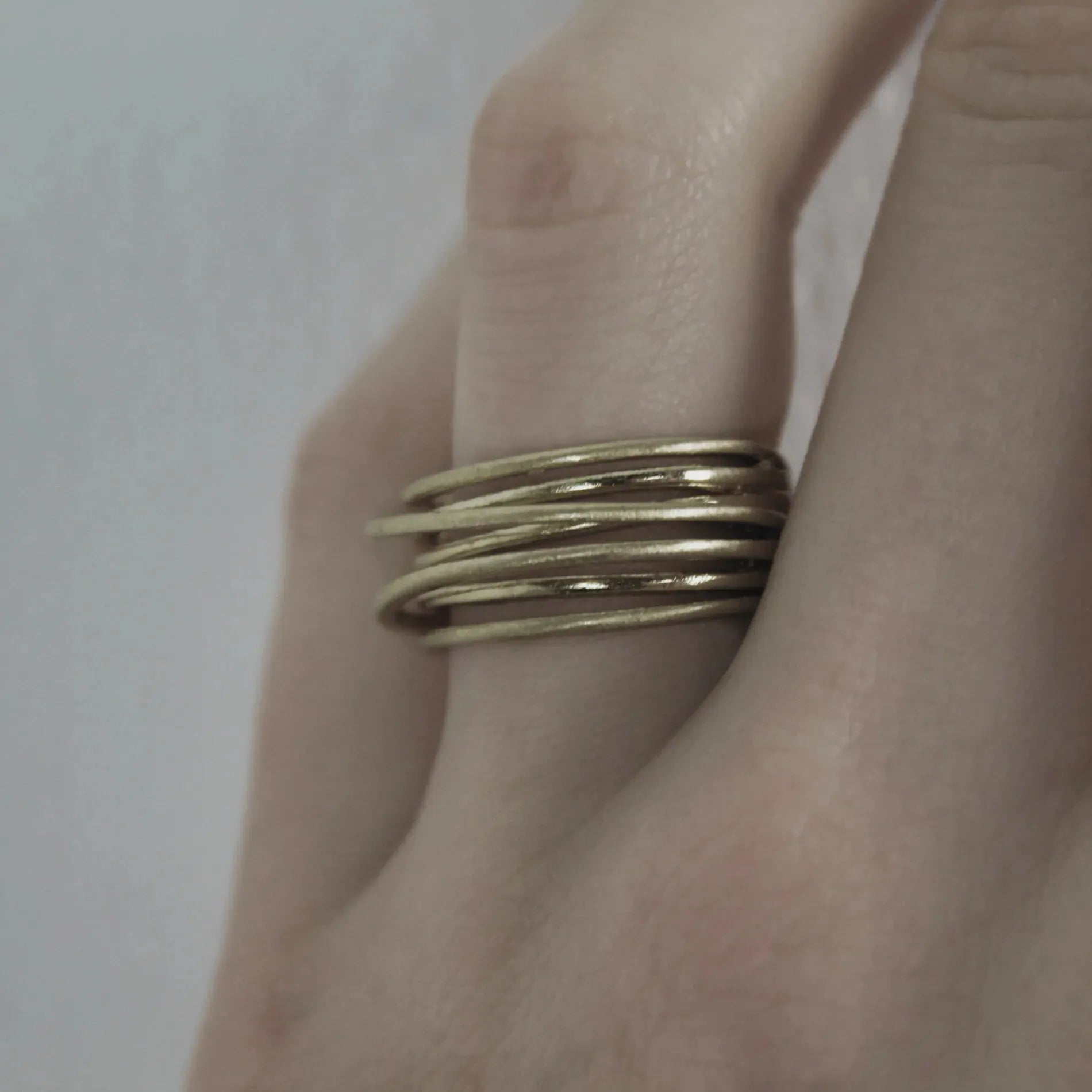Tara Slim Wrap It Ring Chapado en Oro, Dansk Copenhagen