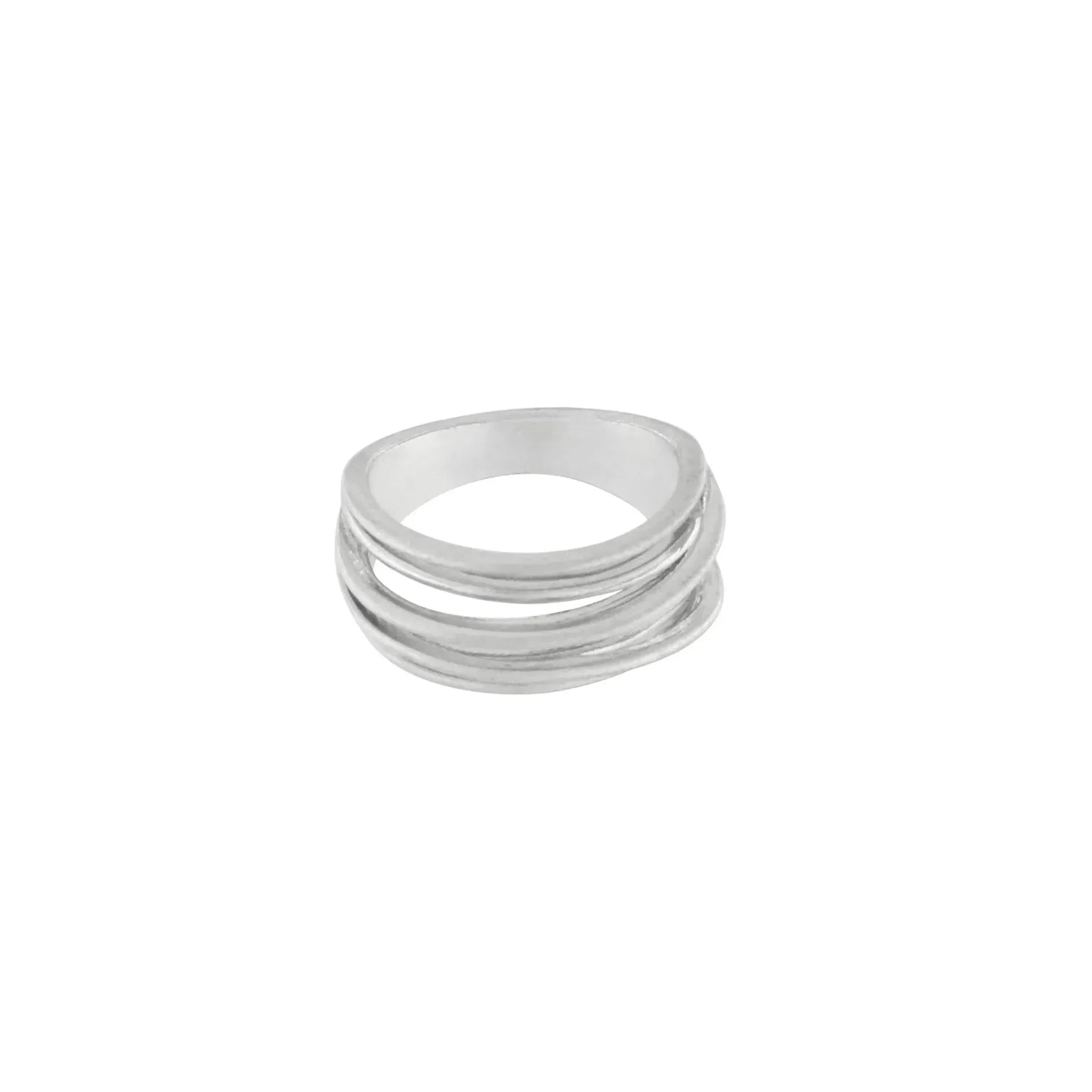 Tara Slim Wrap It Ring Chapado en Plata, Dansk Copenhagen